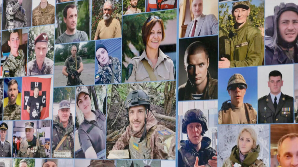 Totengedenktafel in Charkiw